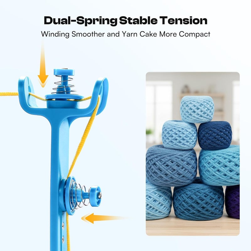 Caydo Electric Yarn Winder, Cordless Rechargeable Automatic Yarn Cake Winder, 2H Long Last Battery Effortless Yarn Winding, Wireless Yarn Spinner for Crocheting, Must-Have Tool for Yarn Enthusiast - Image 3